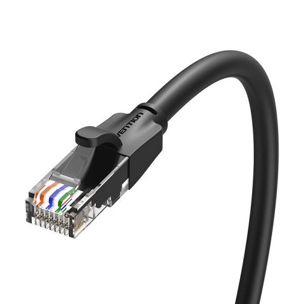 UTP CAT6 Vention IBEBG RJ45 Ethernet tinklo kabelis 1000Mbps 15m juodas