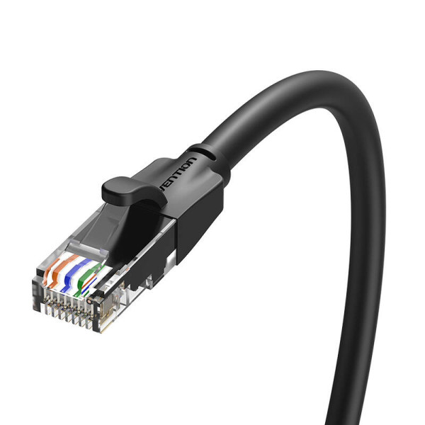 UTP CAT6 Vention IBEBN RJ45 Ethernet tinklo kabelis 1000Mbps 15m juodas