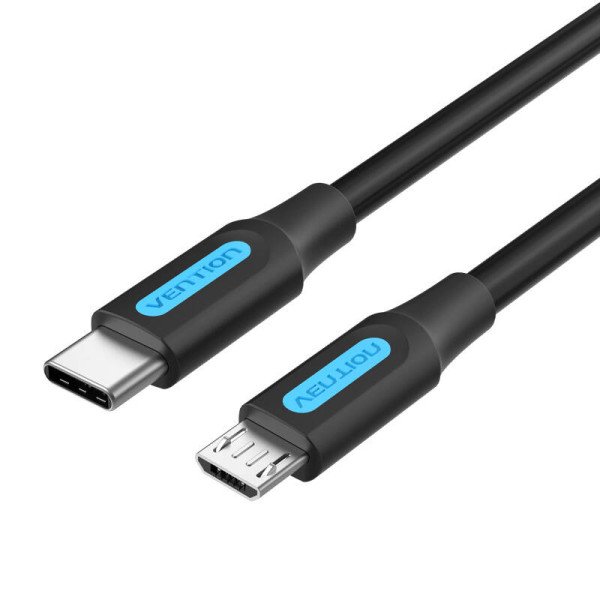 Kabelis USB-C 20 į Micro USB Vention COVBH 2A 2m juodas