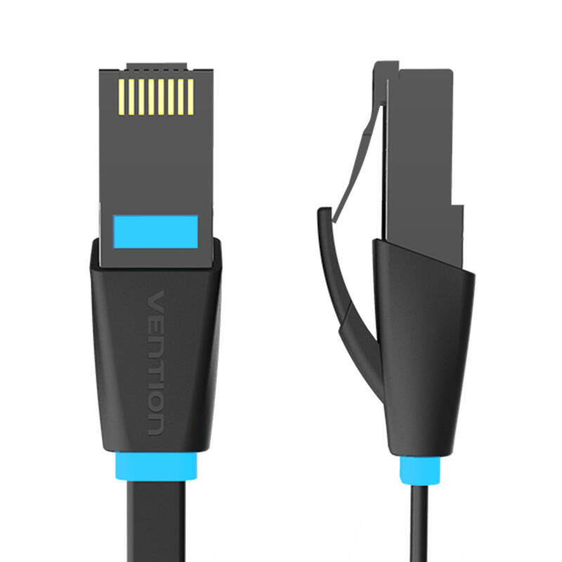Plokščias tinklo kabelis UTP CAT6 Vention IBJBX RJ45 Ethernet 1000Mbps 50m juodas Plokščias tinklo kabelis UTP CAT6 Vention IBJBX RJ45 Ethernet 1000Mbps 50m juodas