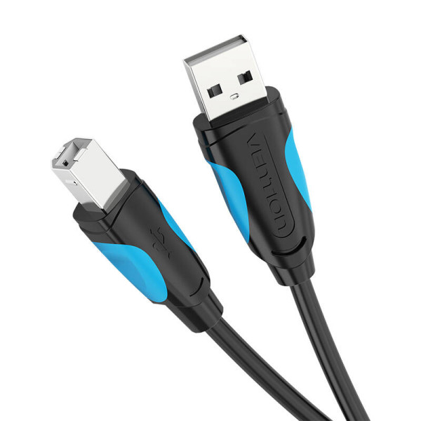 USB 20 A į USB-B spausdintuvo laidas Ventiliacija VAS-A16-B100 1m juoda