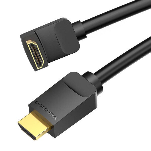 Kabelis HDMI 20 Vention AARBH 2m 90° kampu 4K 60Hz juodas