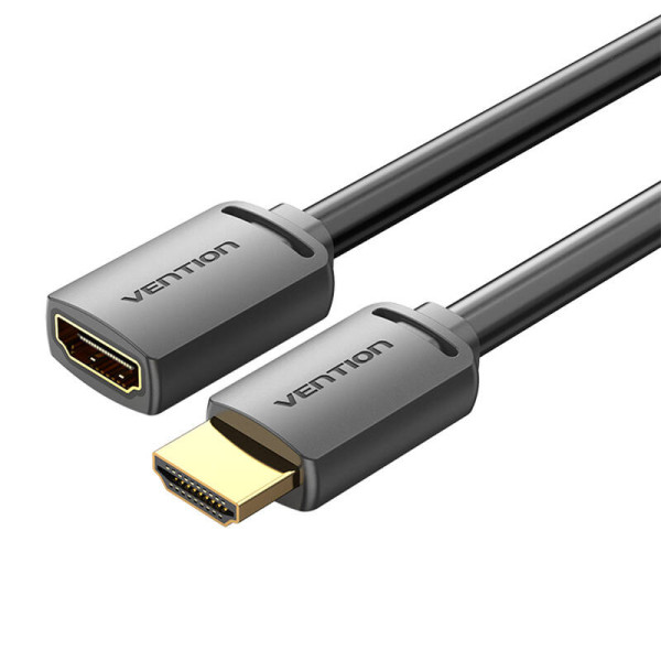 HDMI 20 kištukinis HDMI 20 lizdas ilginimo kabelio ventiliacija AHCBI 3m 4K 60Hz juodas