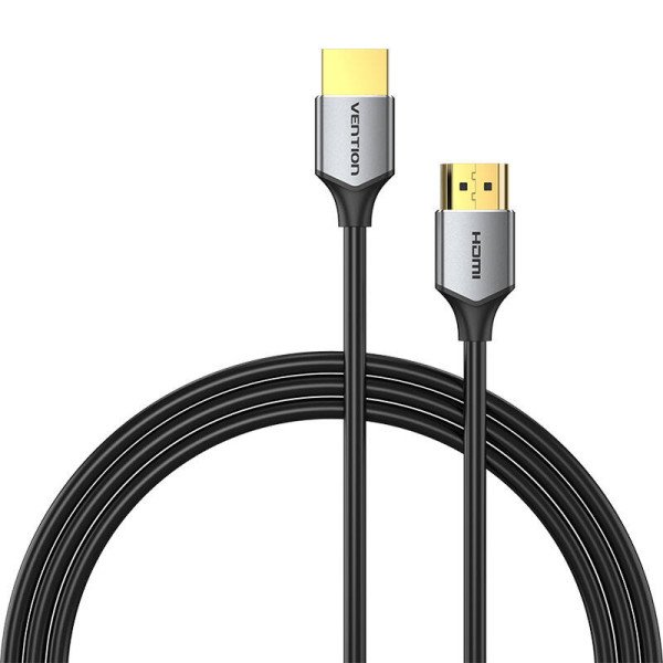 Itin plonas HDMI kabelis ventiliacija ALEHH 2m 4K 60Hz pilka