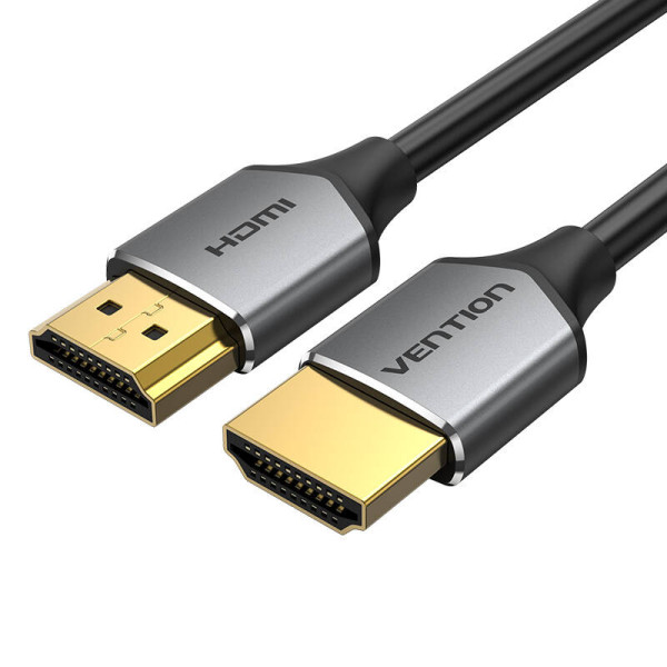 Itin plonas HDMI kabelis ventiliacija ALEHH 2m 4K 60Hz pilka