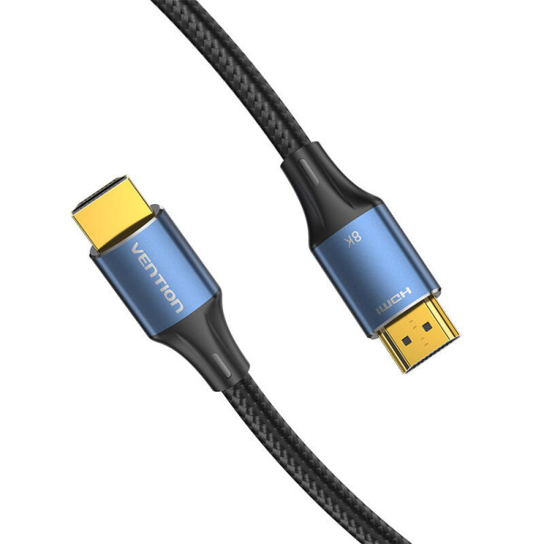HDMI 21 kabelio ventiliacija ALGLH  2 m 8K 60Hz / 4K 120Hz mėlyna