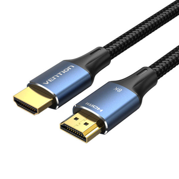 HDMI 21 kabelio ventiliacija ALGLH  2 m 8K 60Hz / 4K 120Hz mėlyna