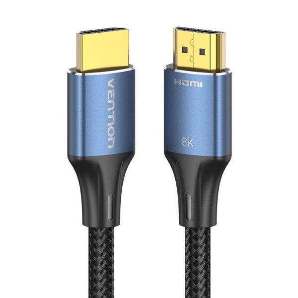 HDMI 21 kabelio ventiliacija ALGLI 3 m 8K 60Hz / 4K 120Hz mėlyna