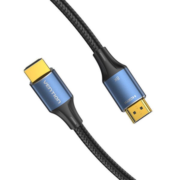 HDMI 21 kabelio ventiliacija ALGLJ 5 m 8K 60Hz / 4K 120Hz mėlyna