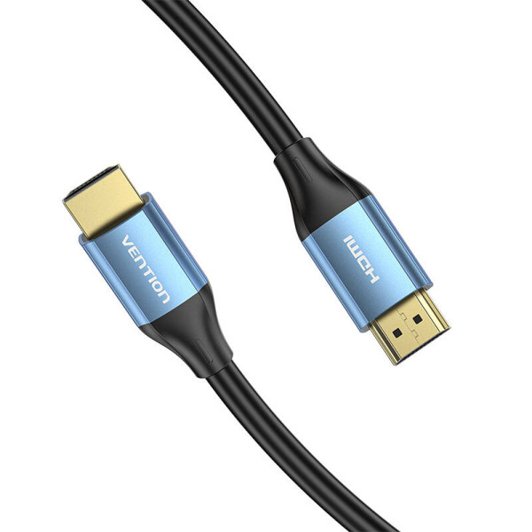 HDMI 20 kabelio ventiliacija ALHSF 1m 4K 60Hz 30AWG mėlyna