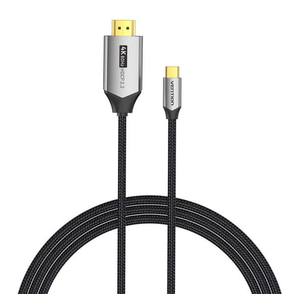 USB-C arba HDMI 20 kabelio ventiliacija CRBBG 15 m 4K 60 Hz juodas