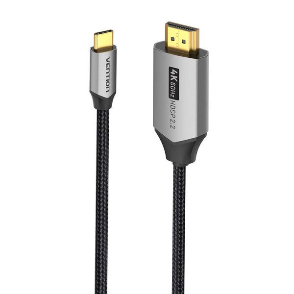 USB-C arba HDMI 20 kabelio ventiliacija CRBBG 15 m 4K 60 Hz juodas