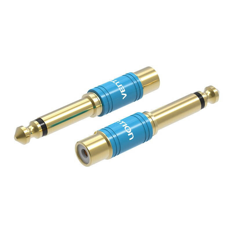 Adapteris Garso 635 mm vyriškas RCA moteriškas Vention VDD-C03 mėlynas Adapteris Garso 635 mm vyriškas RCA moteriškas Vention VDD-C03 mėlynas