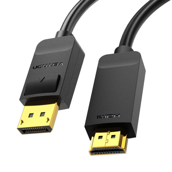 DisplayPort 12–HDMI 14 Cable Vention HAGBI 3m 4K 30Hz juodas