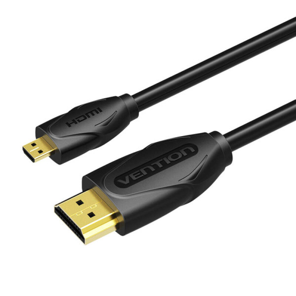Vention VAA-D03-B300 micro HDMI į HDMI kabelis 3m 4K 30Hz juodas