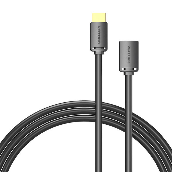 HDMI 20 kištukinis ir HDMI 20 lizdas prailginimo kabelio ventiliacija AHCBD 05 m 4K 60 Hz juodas
