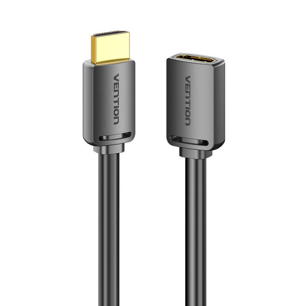 HDMI 20 kištukinis ir HDMI 20 lizdas prailginimo kabelio ventiliacija AHCBD 05 m 4K 60 Hz juodas
