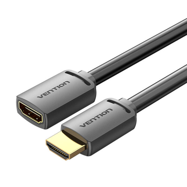 HDMI 20 kištukinis ir HDMI 20 lizdas prailginimo kabelio ventiliacija AHCBD 05 m 4K 60 Hz juodas