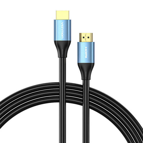 HDMI 20 kabelio ventiliacija ALHSK 8m 4K 30Hz 30AWG mėlyna