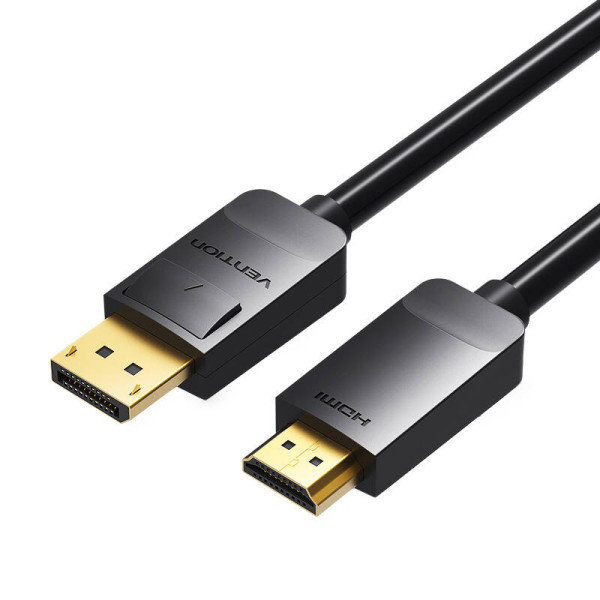 „DisplayPort 12“ – HDMI 14 kabelis 3 m ventiliacijos HADBI juodas