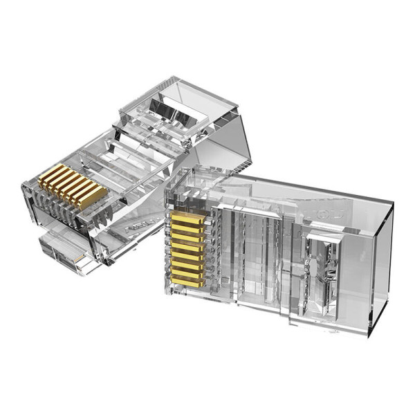Kištukas RJ45 CAT6 UTP Jungtis Vention IDDR0-100 Skaidrus 100 vnt