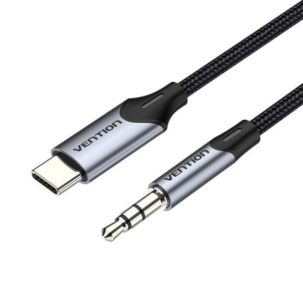 Kabelis Audio USB-C iki 35 mm mini lizdo 1 m juodas