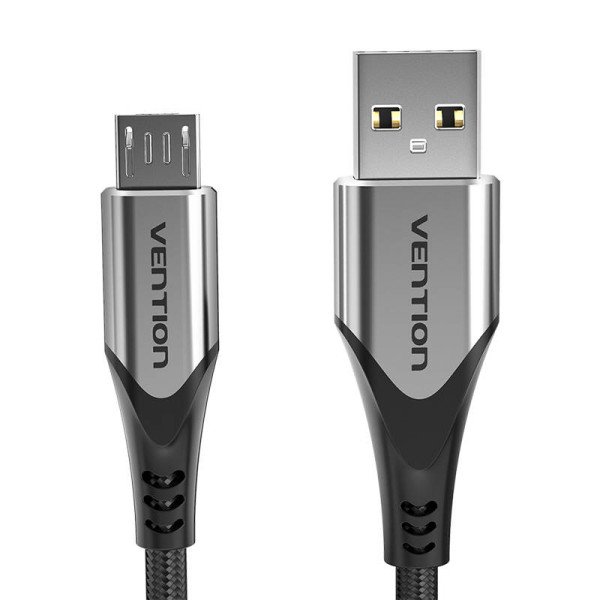 Laidas USB 20 A į Micro USB Vention COAHC 3A 025 m pilkas