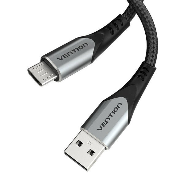 Laidas USB 20 A į Micro USB Vention COAHC 3A 025 m pilkas