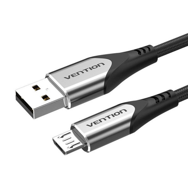 Laidas USB 20 A į Micro USB Vention COAHC 3A 025 m pilkas