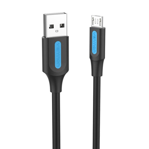 Kabelis USB 20 A į Micro USB Vention COLBD 3A 05m juodas