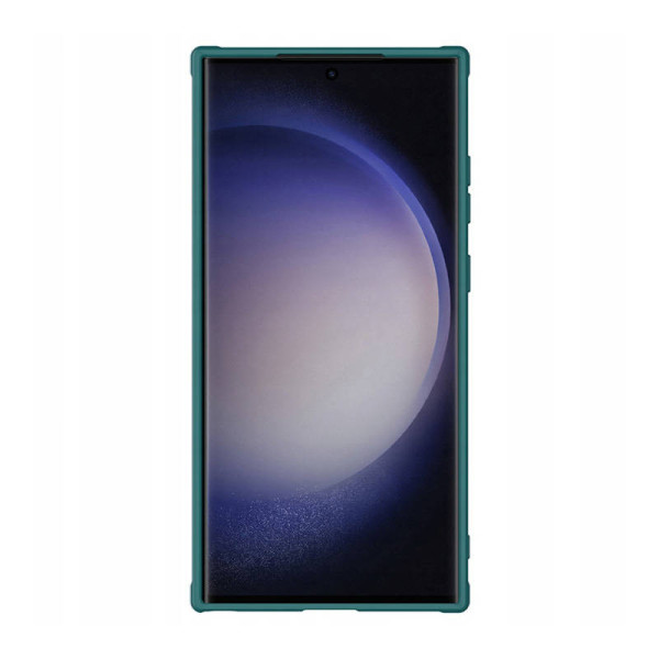 Nillkin CamShield Leather S dėklas skirtas Samsung Galaxy S23 Ultra Exuberant Green