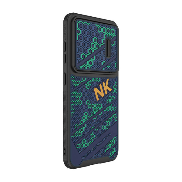 Nillkin Striker dėklas skirtas Samsung Galaxy S23 mėlynai žalias