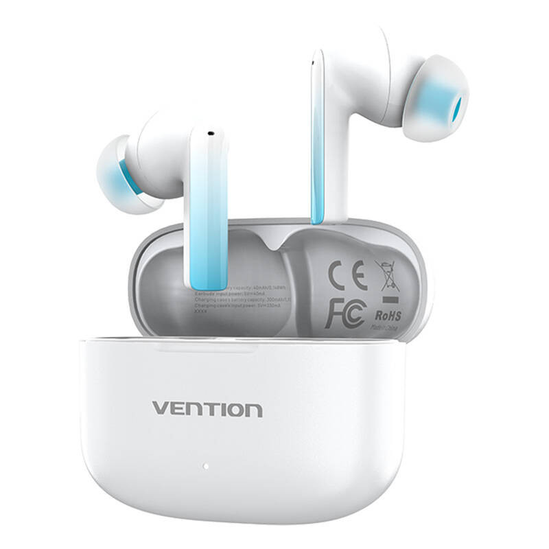 Belaidės ausinės Vention NBIW0 Elf Earbuds E04 baltos Belaidės ausinės Vention NBIW0 Elf Earbuds E04 baltos