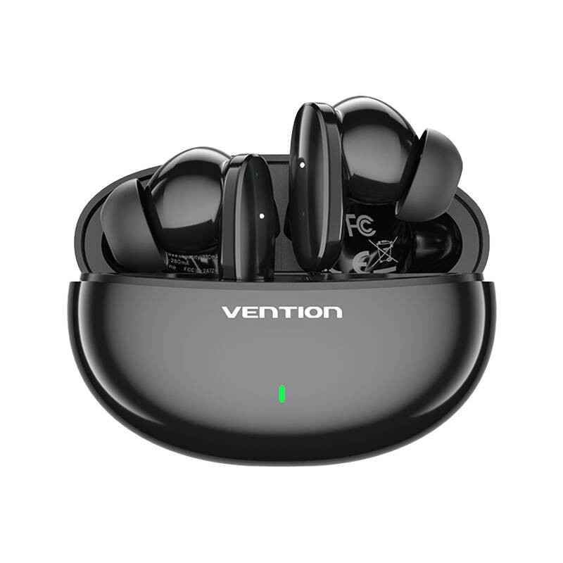 Belaidės ausinės Vention NBFB0 Elf Earbuds E01 juodos Belaidės ausinės Vention NBFB0 Elf Earbuds E01 juodos