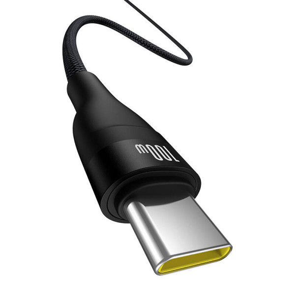 Įkrovimo kabelis Baseus Flash 2 USB į USB-C 100W 2m juodas