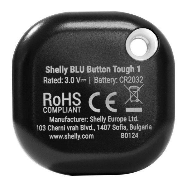 Veiksmo ir scenų aktyvinimo mygtukas „Shelly Blu Button Tough 1“ juodas