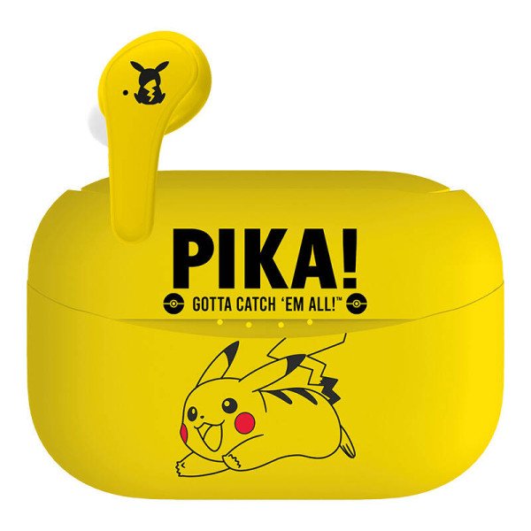 Belaidės ausinės TWS OTL Pokemon Pikachu geltonos