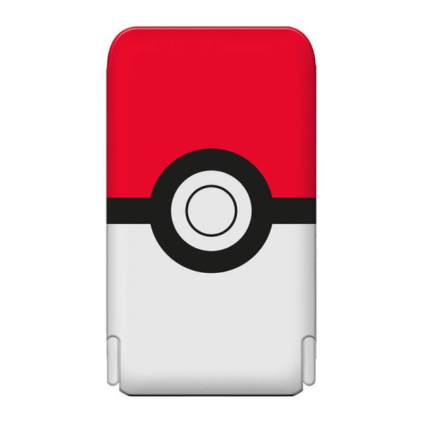 Magnetinis maitinimo blokas OTL 5000 mAh USB-C 15W Pokemon Pokeball su stovu raudona-balta