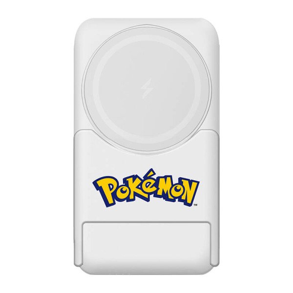 Magnetinis maitinimo blokas OTL 5000 mAh USB-C 15W Pokemon Pokeball su stovu raudona-balta