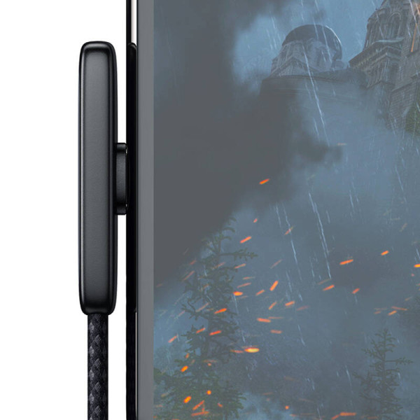 90 laipsnių kabelis USB-C į USB-C Mcdodo CA-3360 65 W 12 m juodas