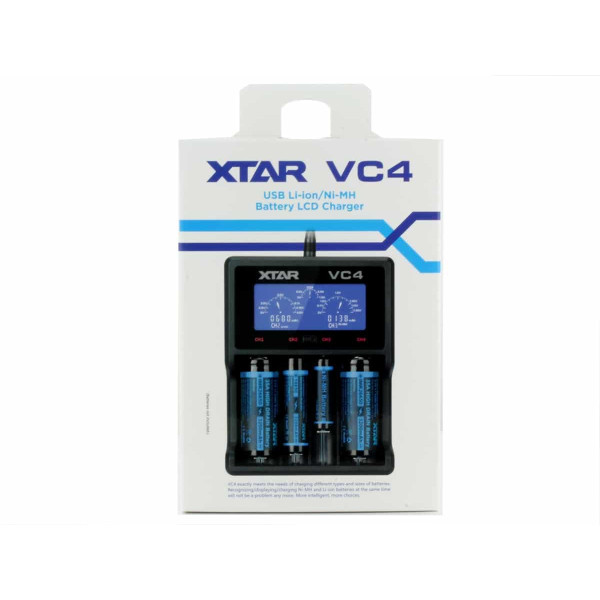 XTAR VC4 universalus akumuliatorių įkroviklis Li-Ion