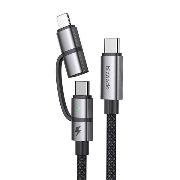 „Mcdodo 2in1“ kabelis CA-0450 USB-C į USB-C + Lightning 12 m