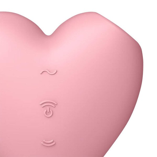 Klitorio masažuoklis Cutie Heart Light Red Satisfyer rožinis