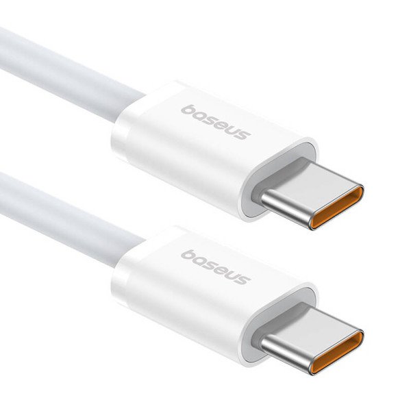 Baseus Superior 2 100W 1m USB-C į USB-C greito įkrovimo laidas baltas