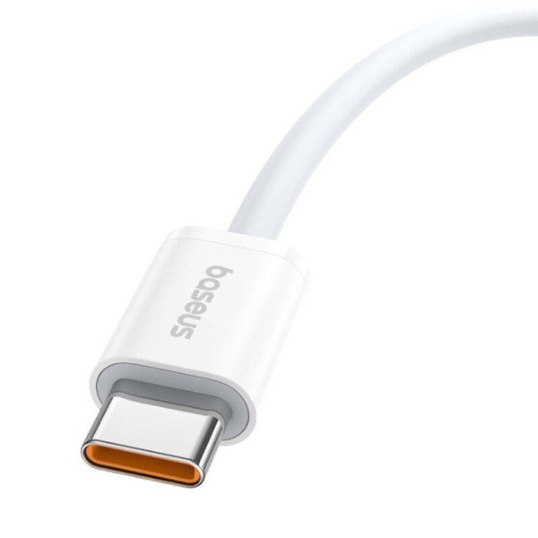 Baseus Superior 2 100W 1m USB-C į USB-C greito įkrovimo laidas baltas