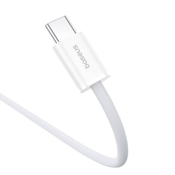 Baseus Superior 2 100W 2m USB-C į USB-C greito įkrovimo laidas baltas