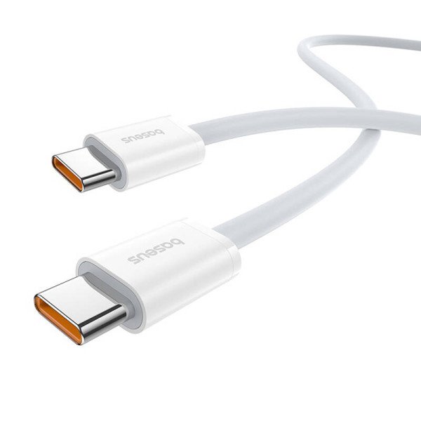 Baseus Superior 2 100W 2m USB-C į USB-C greito įkrovimo laidas baltas