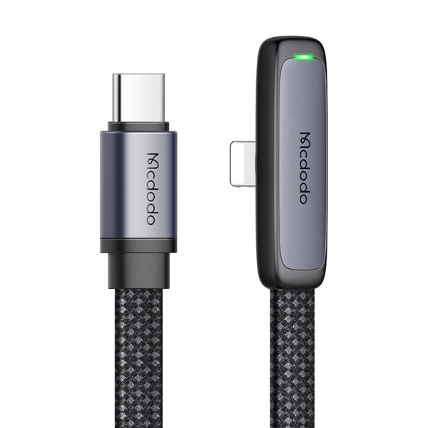 Mcdodo CA-3350 USB į USB-C kampinis kabelis 12 m juodas