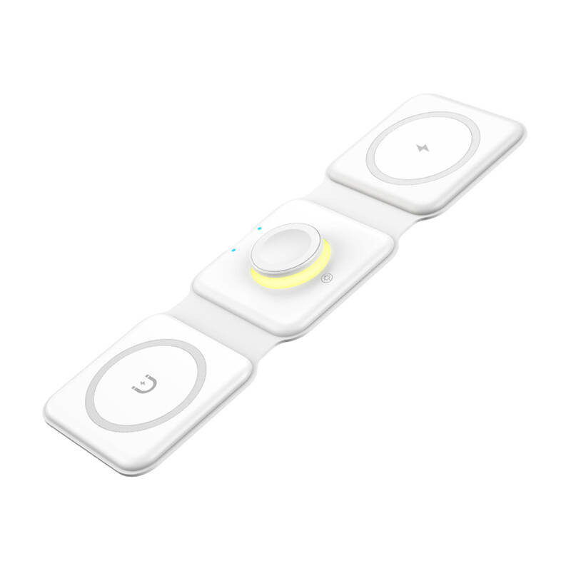 Magnetinis belaidis įkroviklis Essager EWXCX3-NMC02 3w1 15W balta Magnetinis belaidis įkroviklis Essager EWXCX3-NMC02 3w1 15W balta