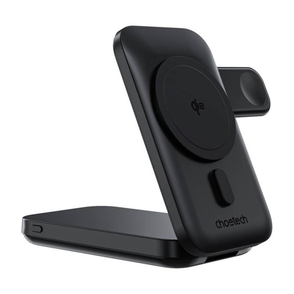 3in1 MAG įkroviklio laikiklis „Choetech B750 10000MAH Qi2“ juodas